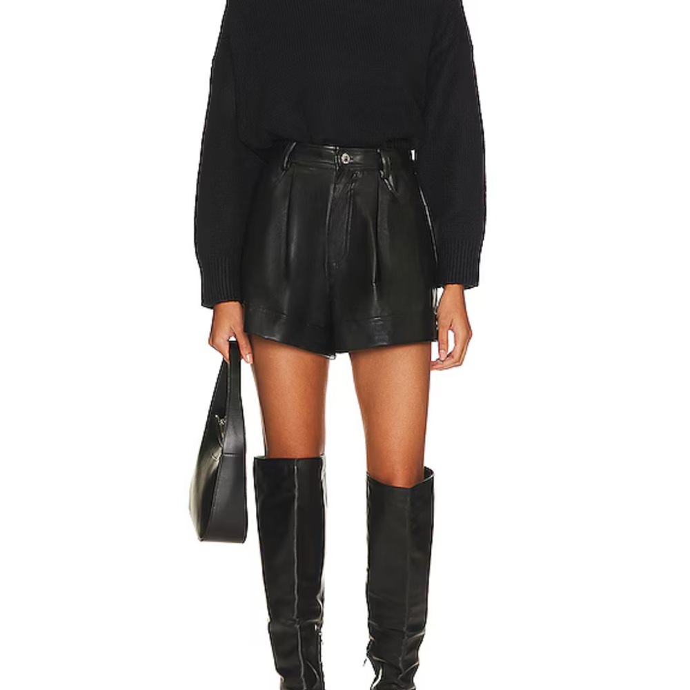 Elegant Black Leather Ensemble